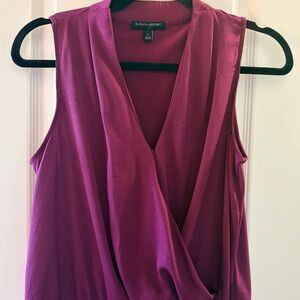 Banana Republic Women's Magenta Sleeveless Blouse